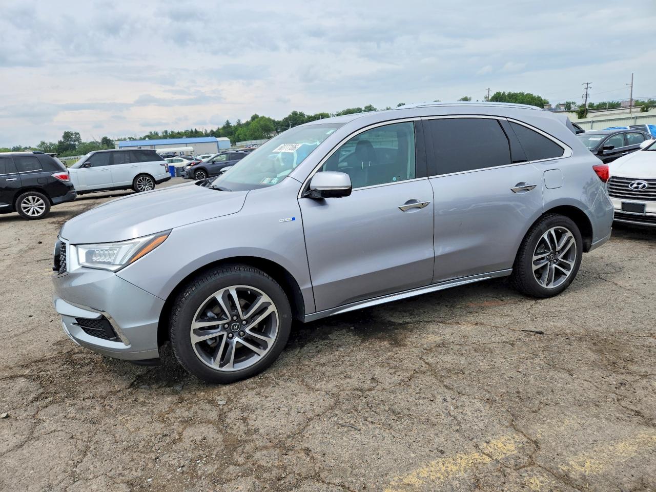 2017 Acura MDX Hybrid Sport, VIN 5FRYD7H78HB002110 — Undercarriage
