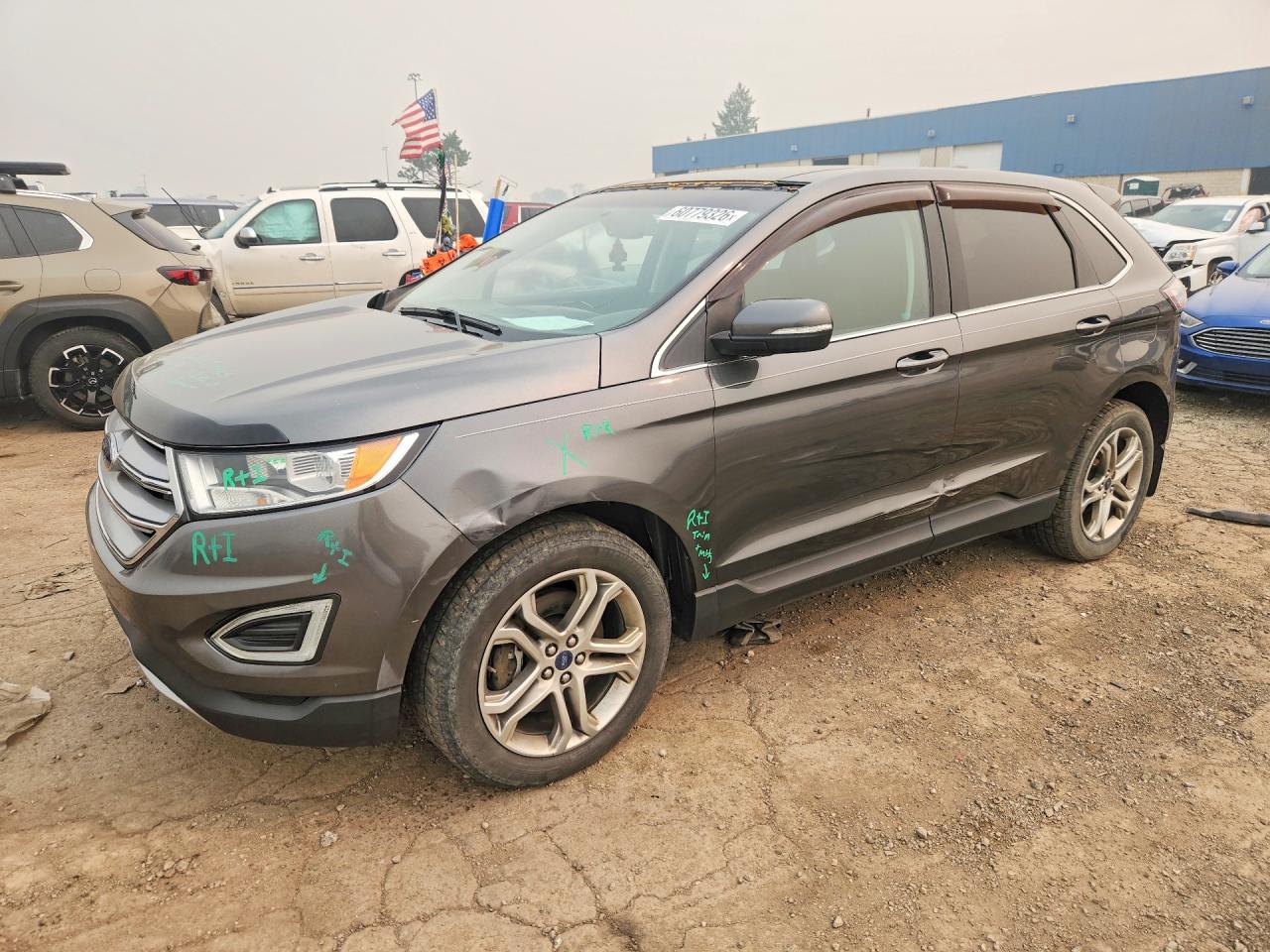 2017 Ford Edge SEL, VIN 2FMPK4J81HBB53559 — Front end