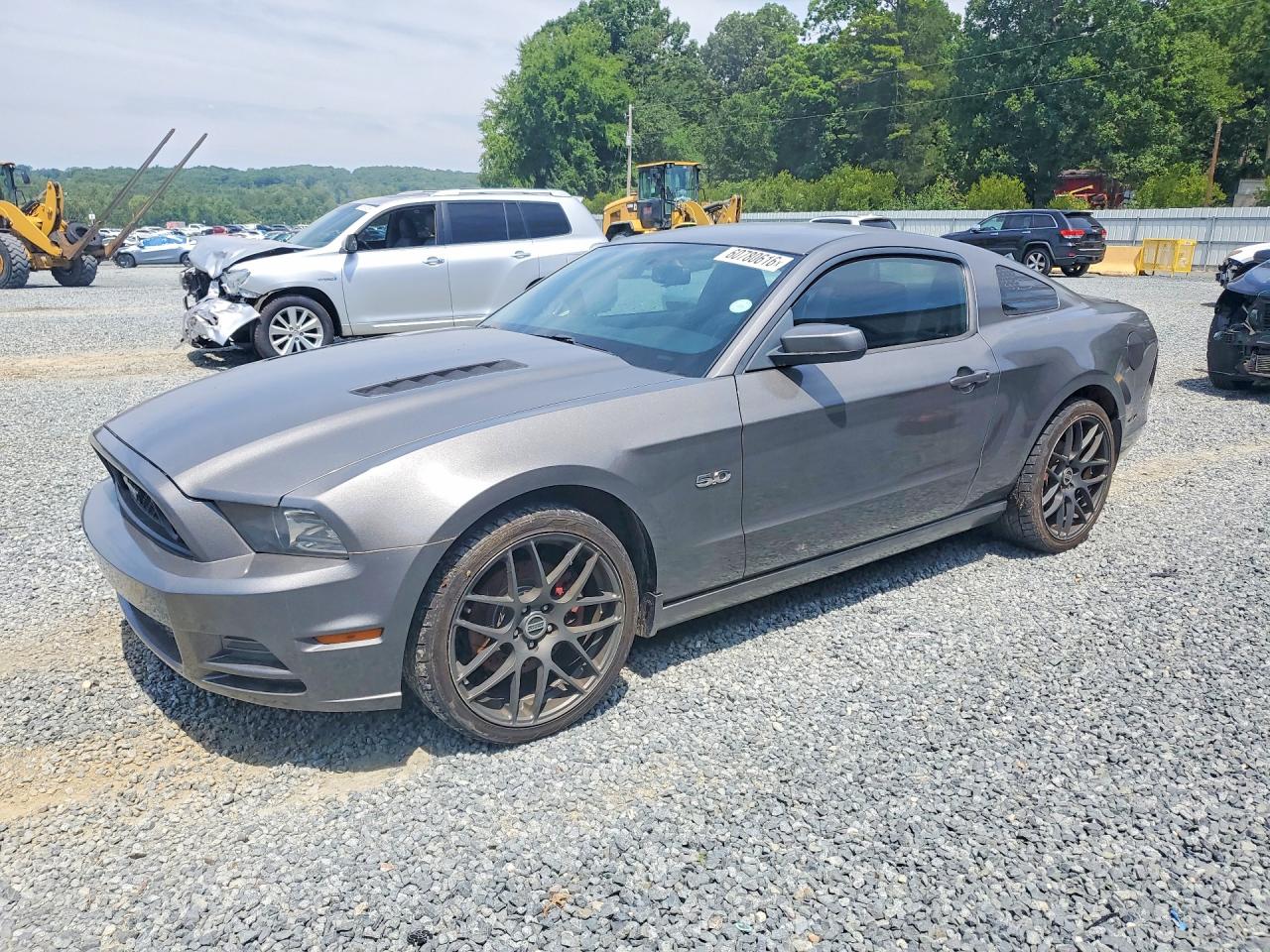 2014 Ford Mustang GT Premium, VIN 1ZVBP8CF7E5242052 — Frame damage