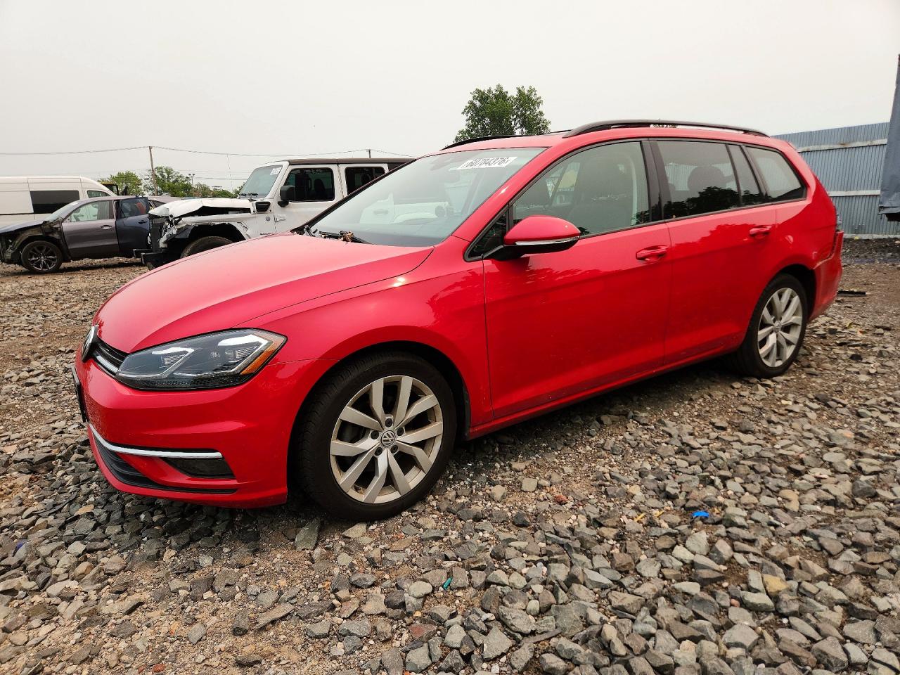 2019 Volkswagen Golf S, VIN 3VWY57AU0KM501918 — Rear end