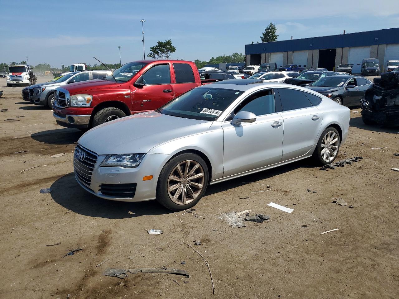 2013 Audi A7 Premium Plus, VIN WAUYGAFC6DN056438 — Water / flood