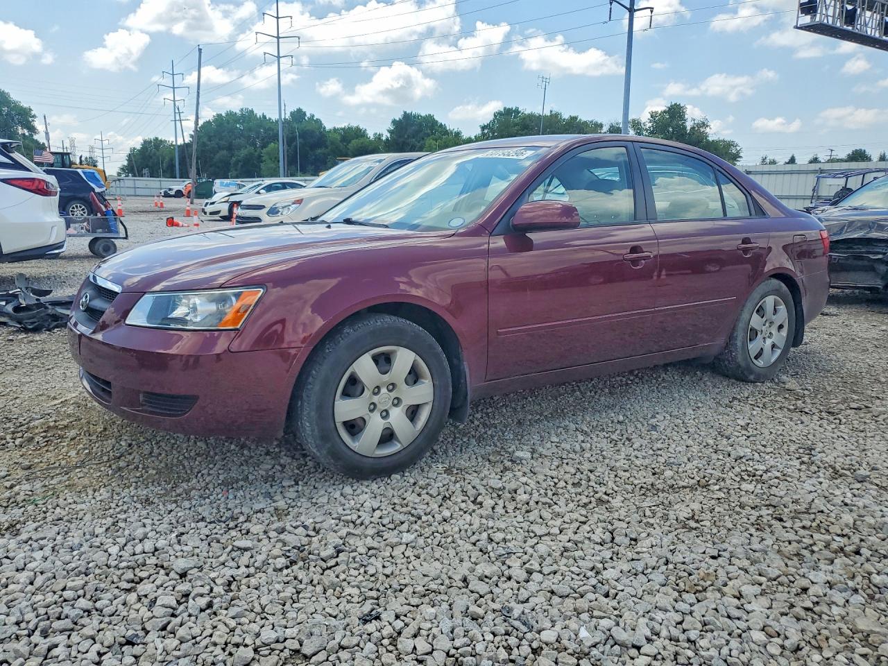 2007 Hyundai Sonata GLS, VIN 5NPET46C87H281614 — Rear end