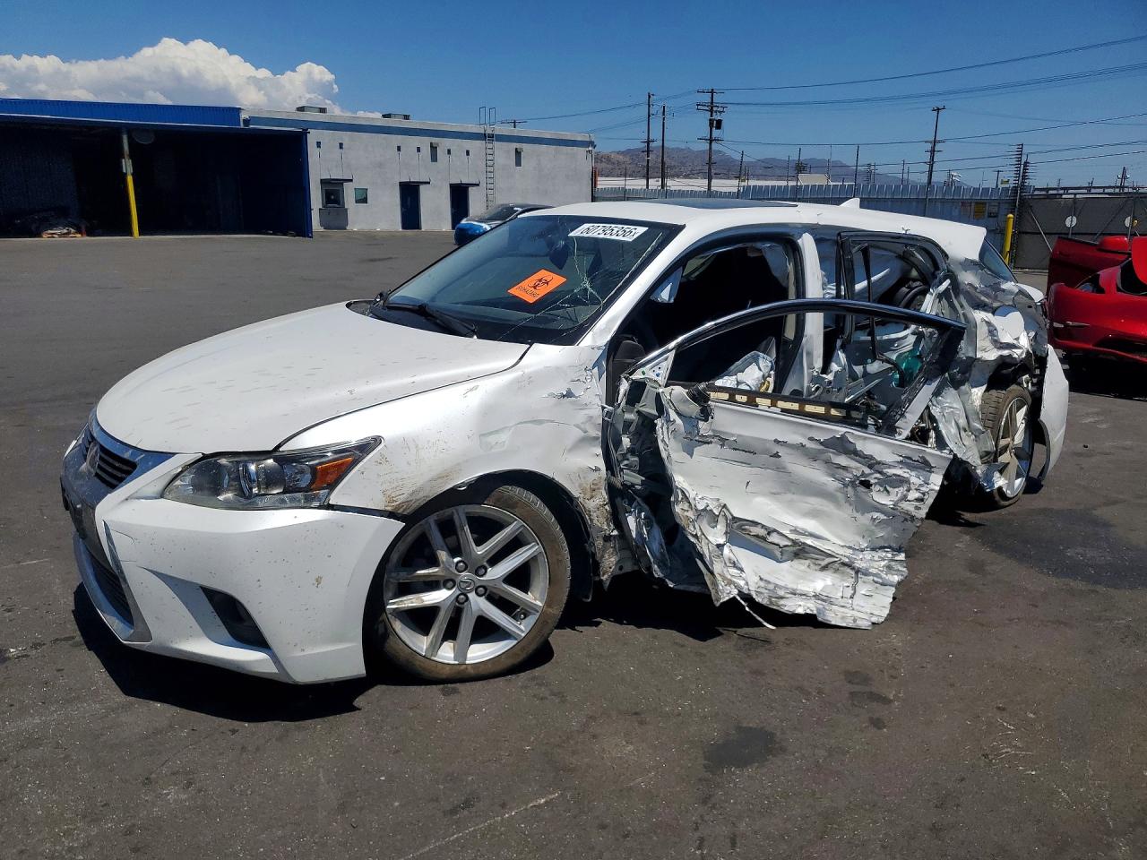 2016 Lexus CT 200h, VIN JTHKD5BH8G2273861 — Side