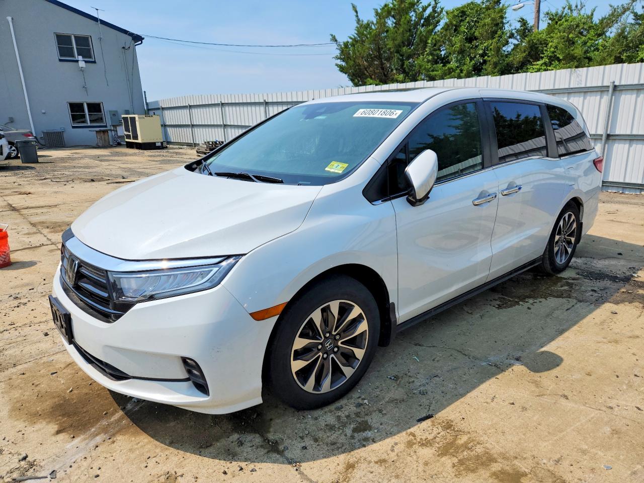 2022 Honda Odyssey EX-L, VIN 5FNRL6H75NB027464 — Пожар в салоне