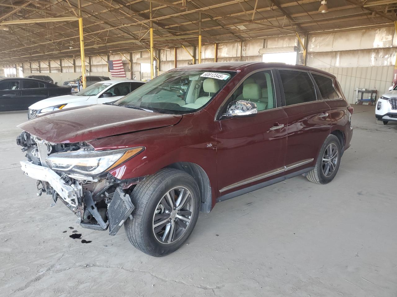 2019 Infiniti QX60 Pure, VIN 5N1DL0MN7KC509482 — Front end