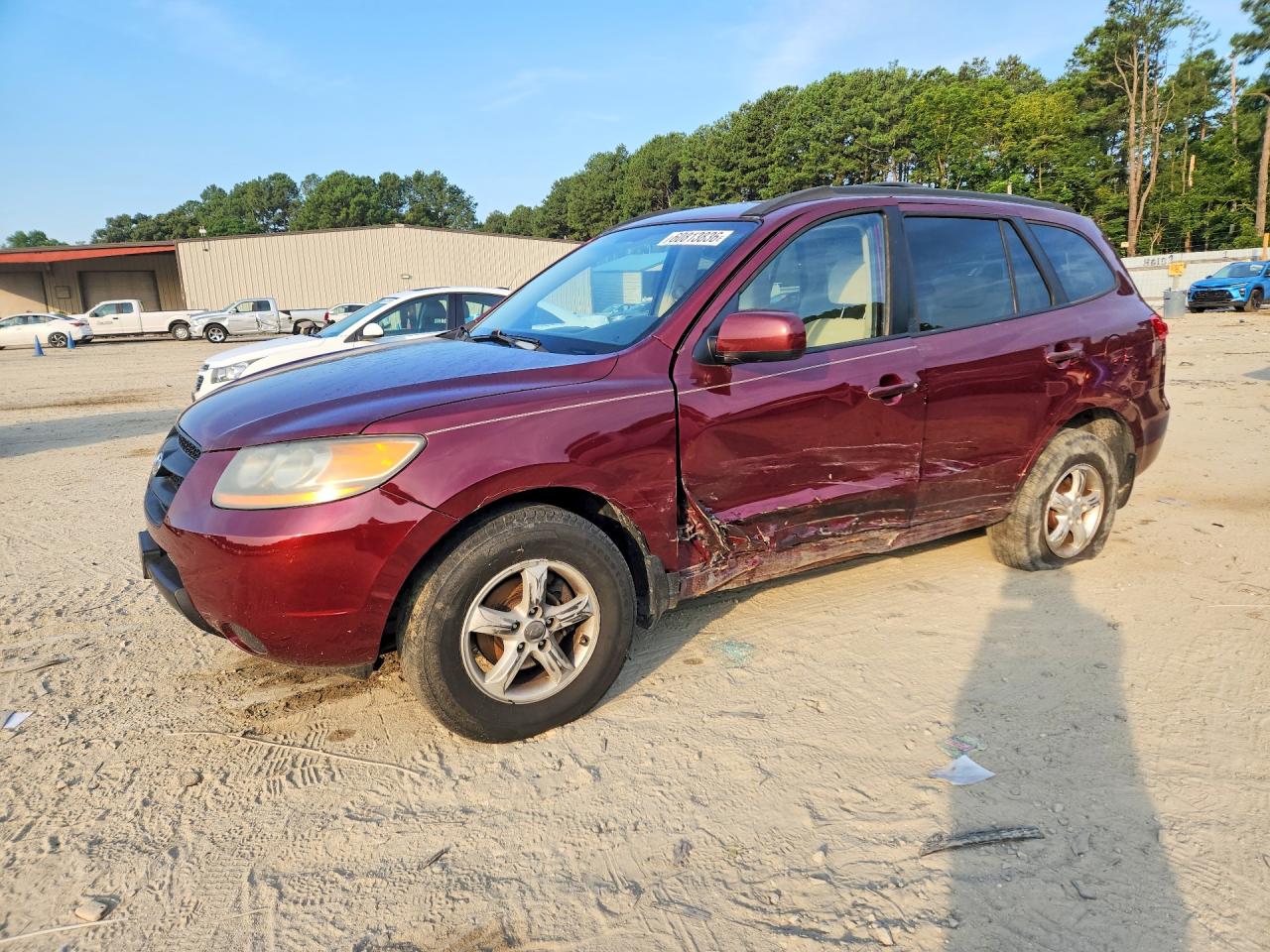 2008 Hyundai Santa Fe GLS, VIN 5NMSG13D08H173215 — Бок