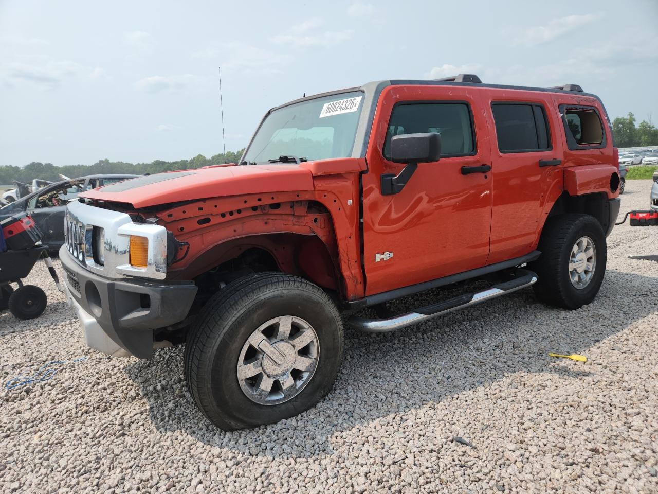 2009 Hummer H3 SUV, VIN 5GTEN13E398139955 — Front end