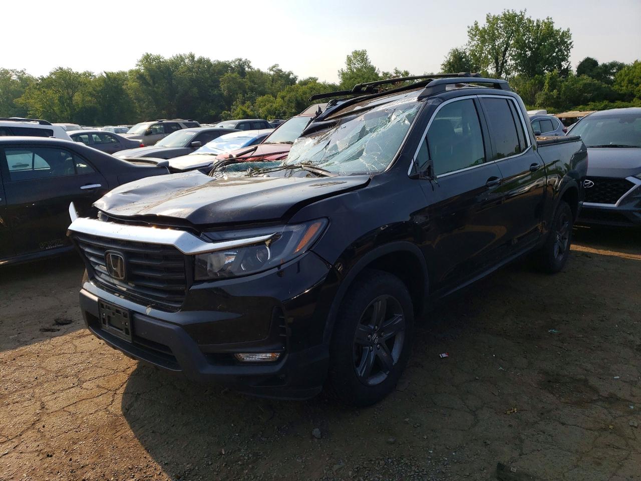 2021 Honda Ridgeline RTL, VIN 5FPYK3F53MB020436 — Roof