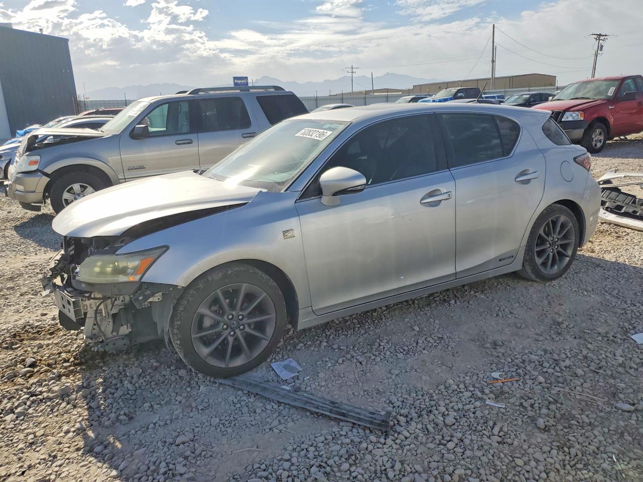 2012 Lexus CT 200h Premium, VIN JTHKD5BH7C2079493 — Front end