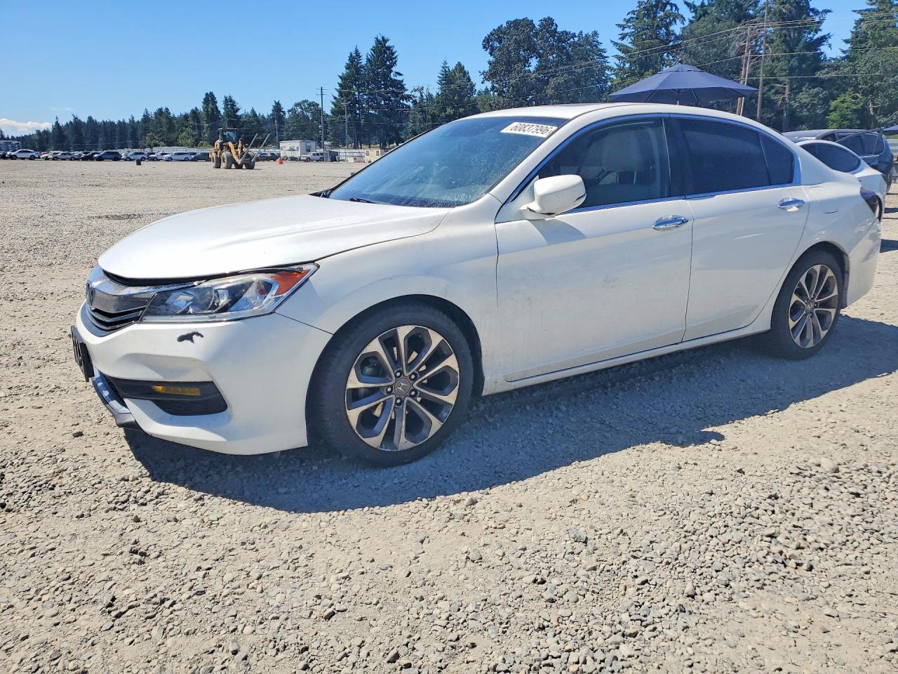 2016 Honda Accord EX, VIN 1HGCR2F09GA093225 — Engine fire