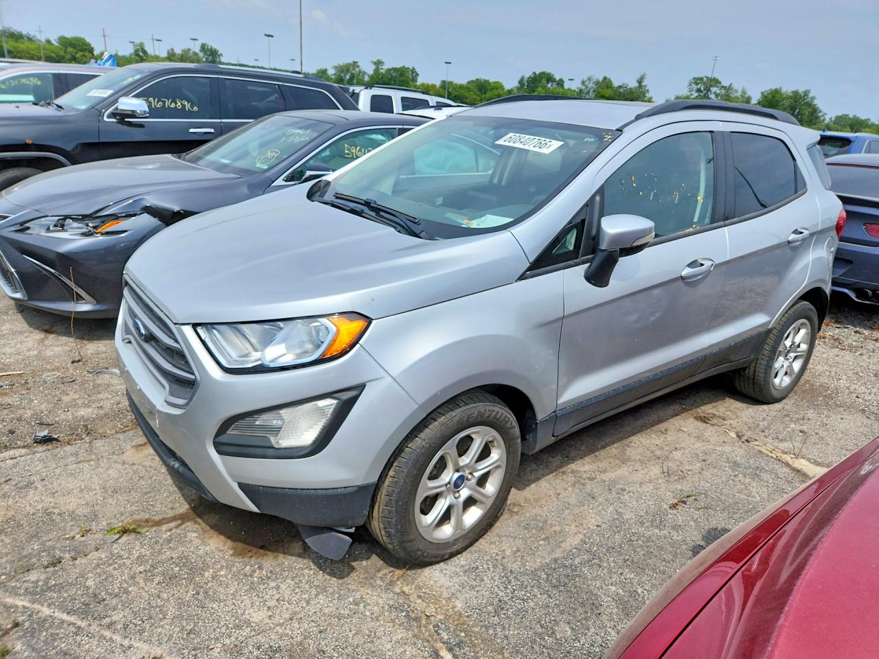 2020 Ford EcoSport SE, VIN MAJ3S2GE4LC376648 — Rear end