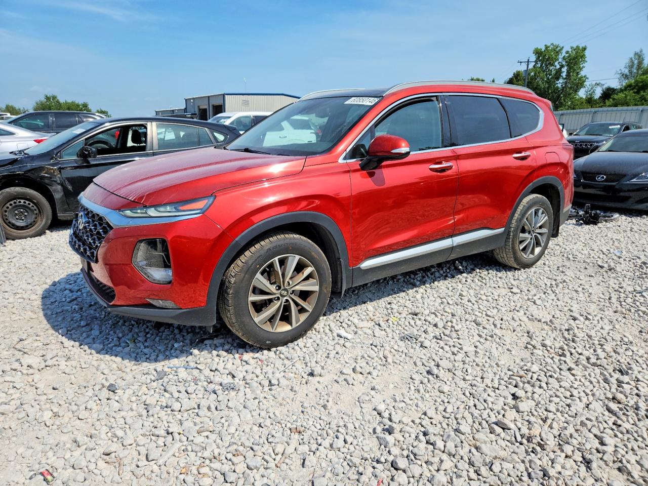 2020 Hyundai Santa Fe SEL, VIN 5NMS3CADXLH197945 — Front end