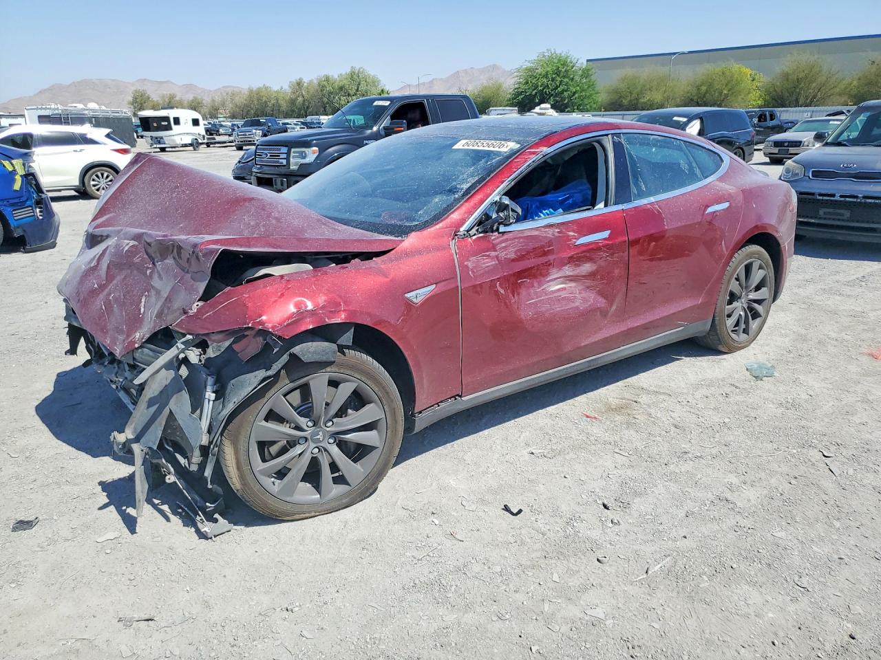 2012 Tesla Model S Performance, VIN 5YJSA1DP1CFS00085 — Front end