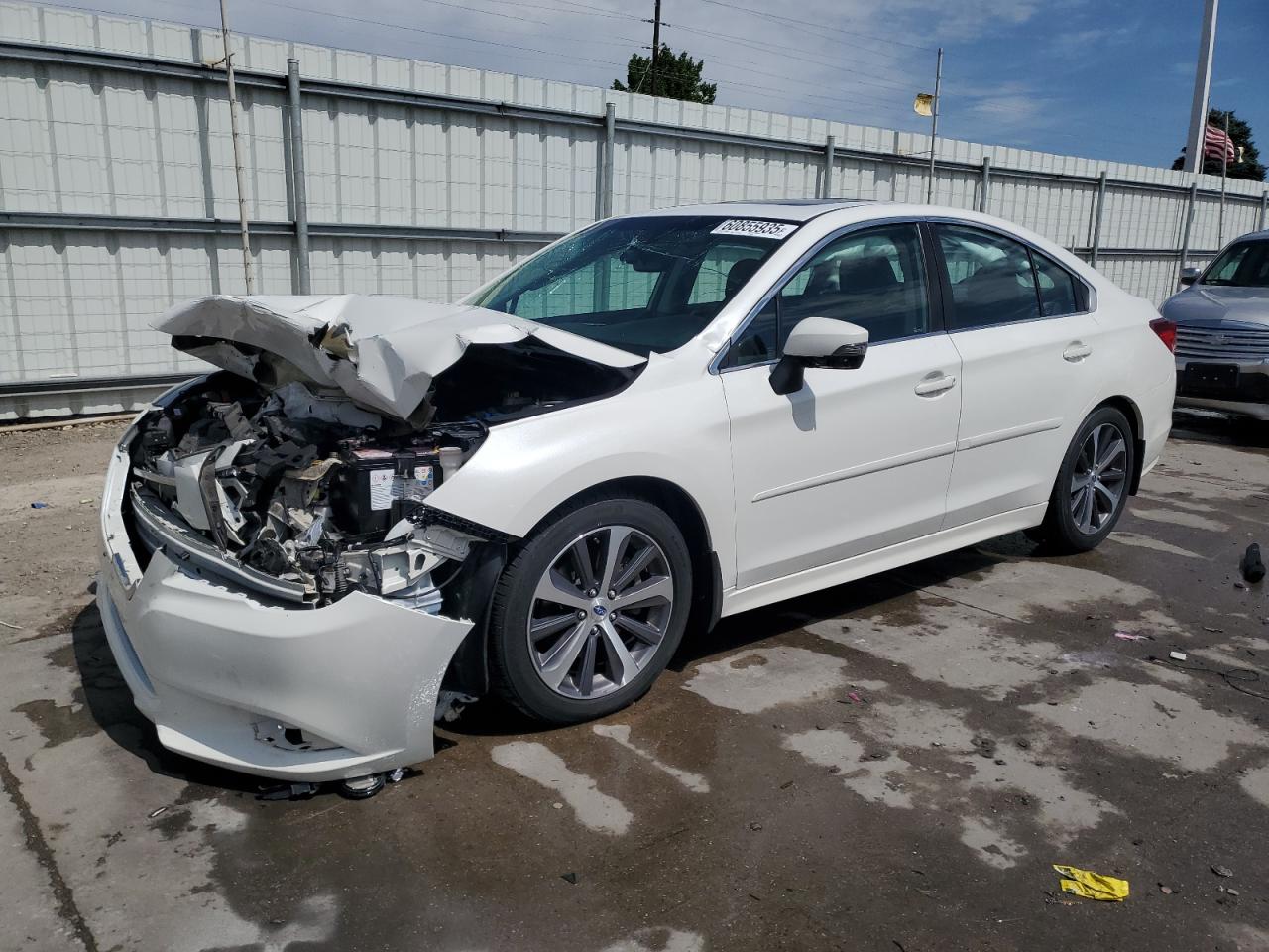 2017 Subaru Legacy Limited, VIN 4S3BNEN62H3053376 — Front end
