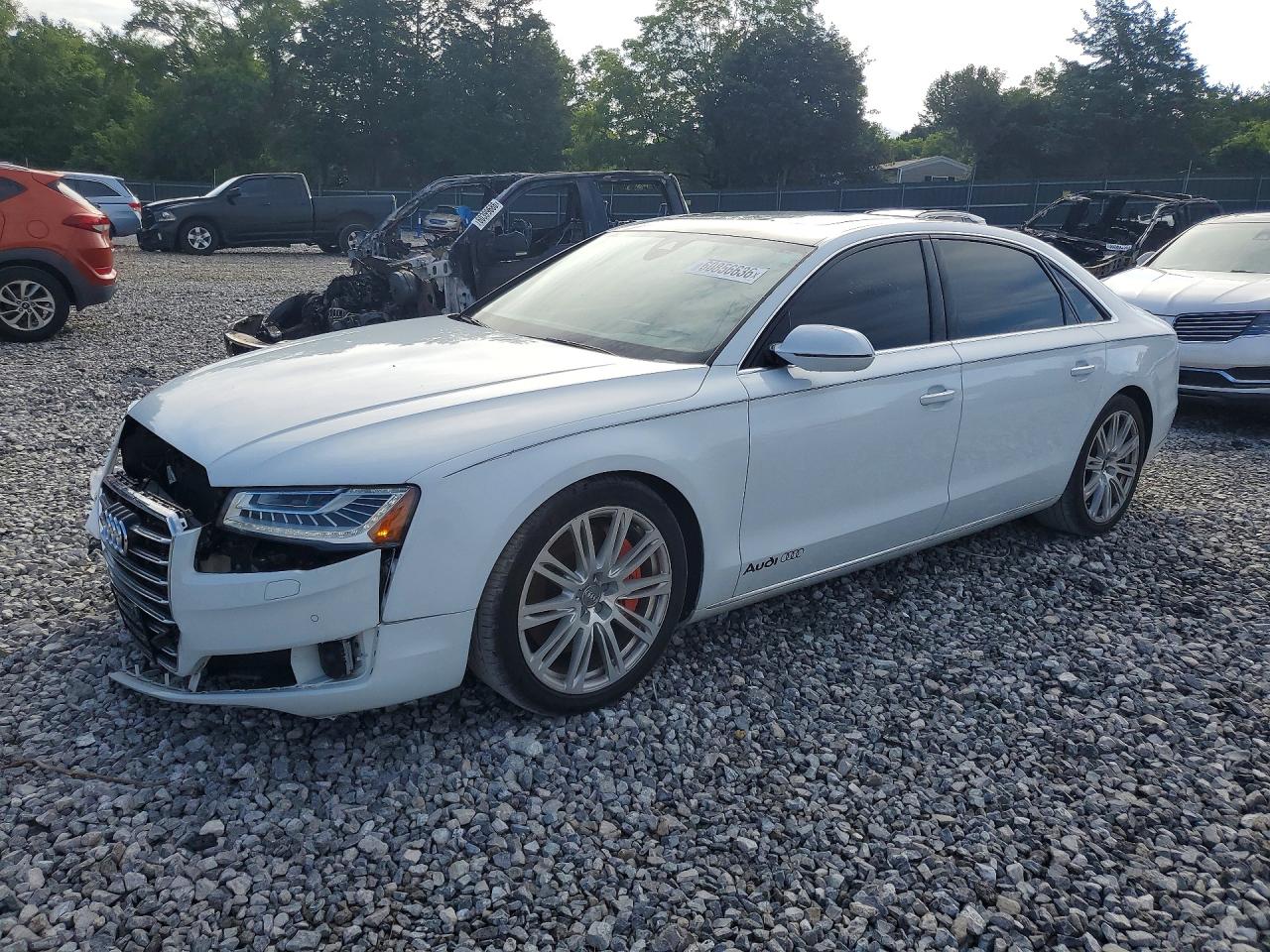 2015 Audi A8 4.0T, VIN WAU32AFD1FN031015 — Front end