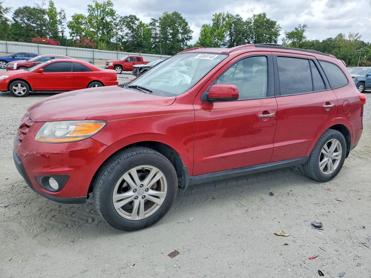 2010 Hyundai Santa Fe Limited, VIN 5NMSK4AG7AH387928 — Roof