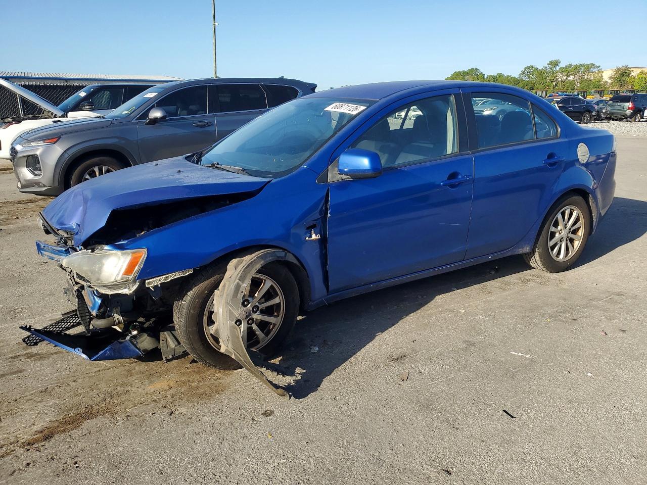 2011 Mitsubishi Lancer ES, VIN JA32U2FU2BU043509 — Front end