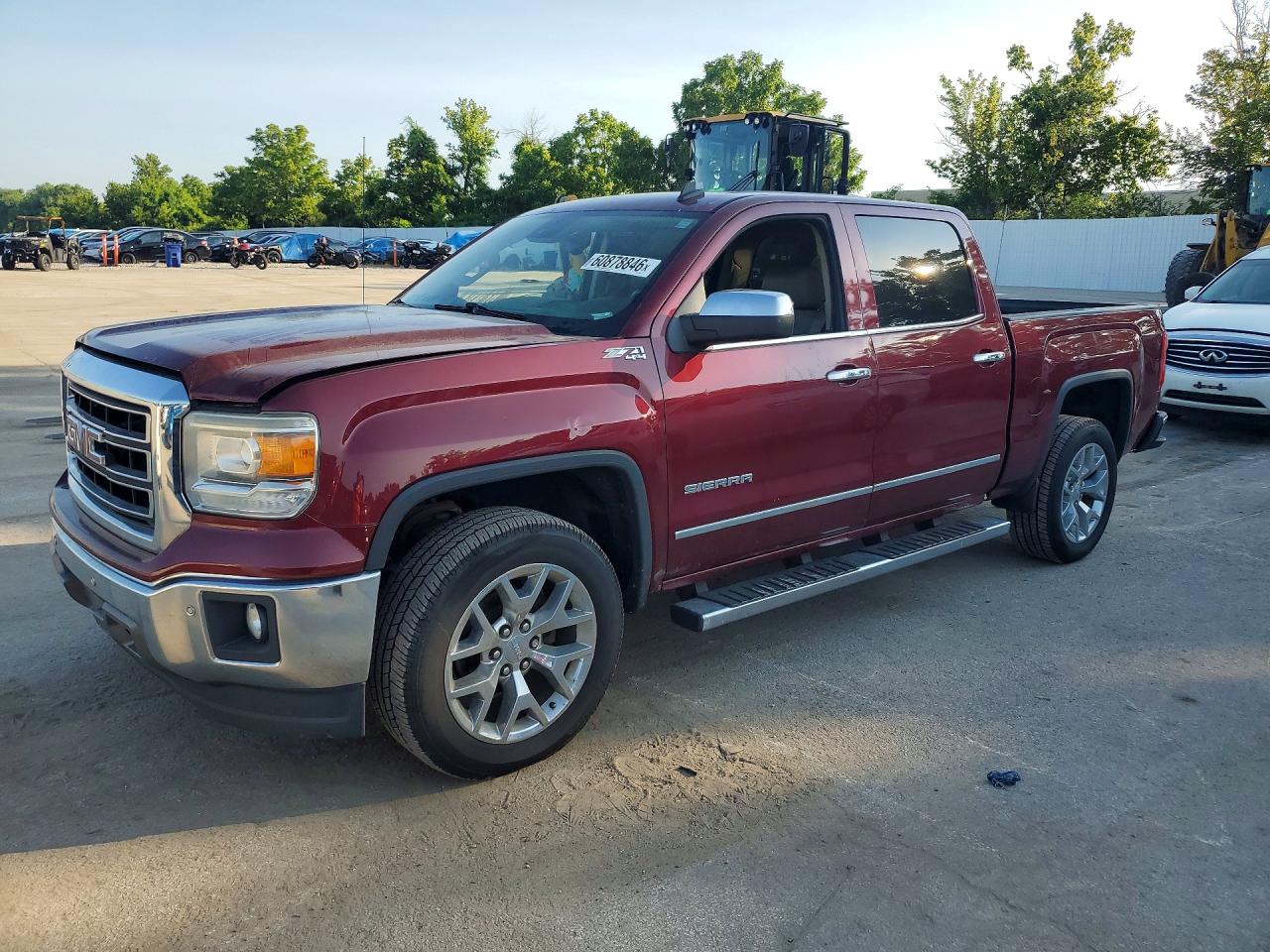 2014 GMC Sierra 1500 SLT, VIN 3GTU2VEC0EG336665 — Front end