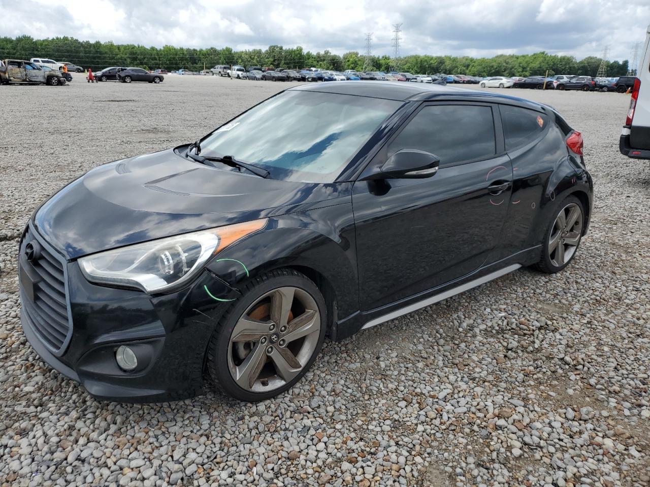 2013 Hyundai Veloster Turbo, VIN KMHTC6AE2DU177578 — Front end