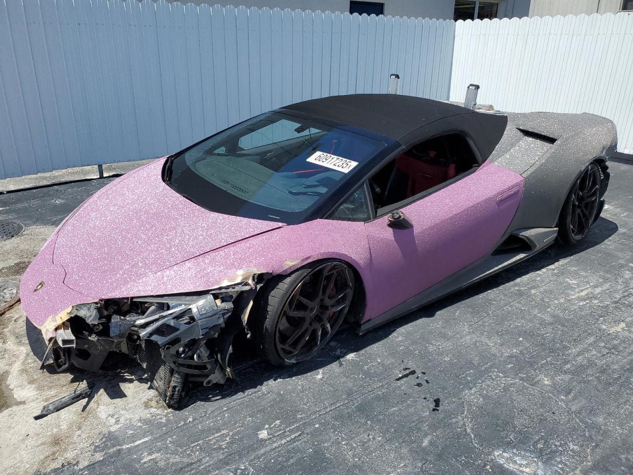2021 Lamborghini Huracan, VIN ZHWUT5ZF8MLA16586 — Rear end
