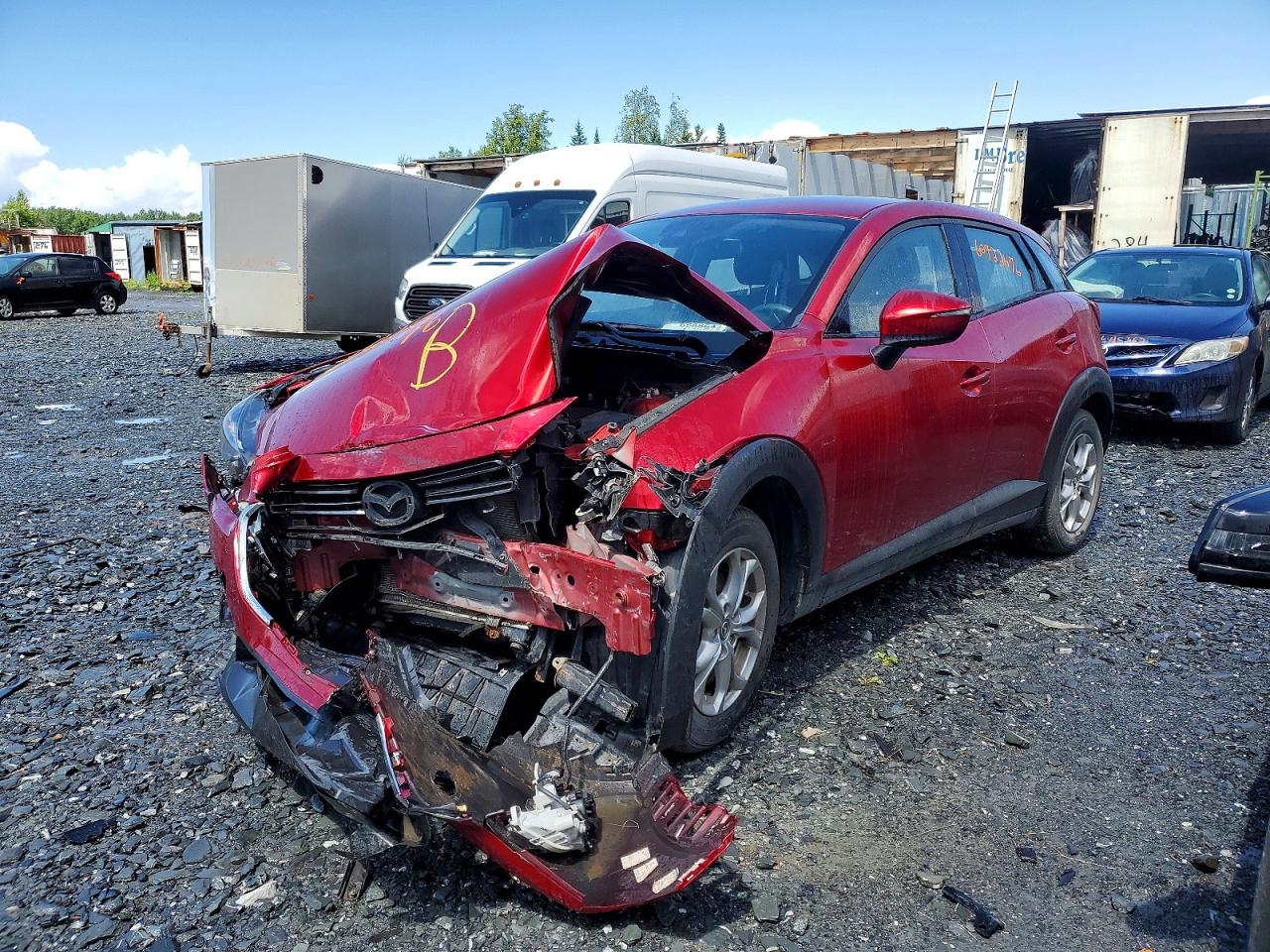 2021 Mazda CX-3 Touring, VIN JM1DKFC70M1513370 — Front end