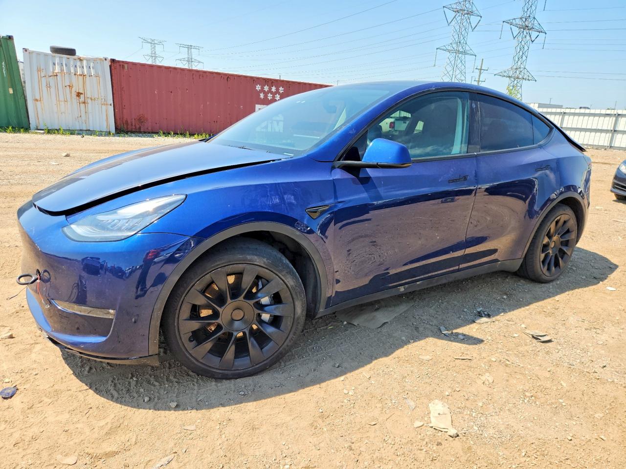 2021 Tesla Model Y Long Range, VIN 5YJYGDEE9MF121126 — All over