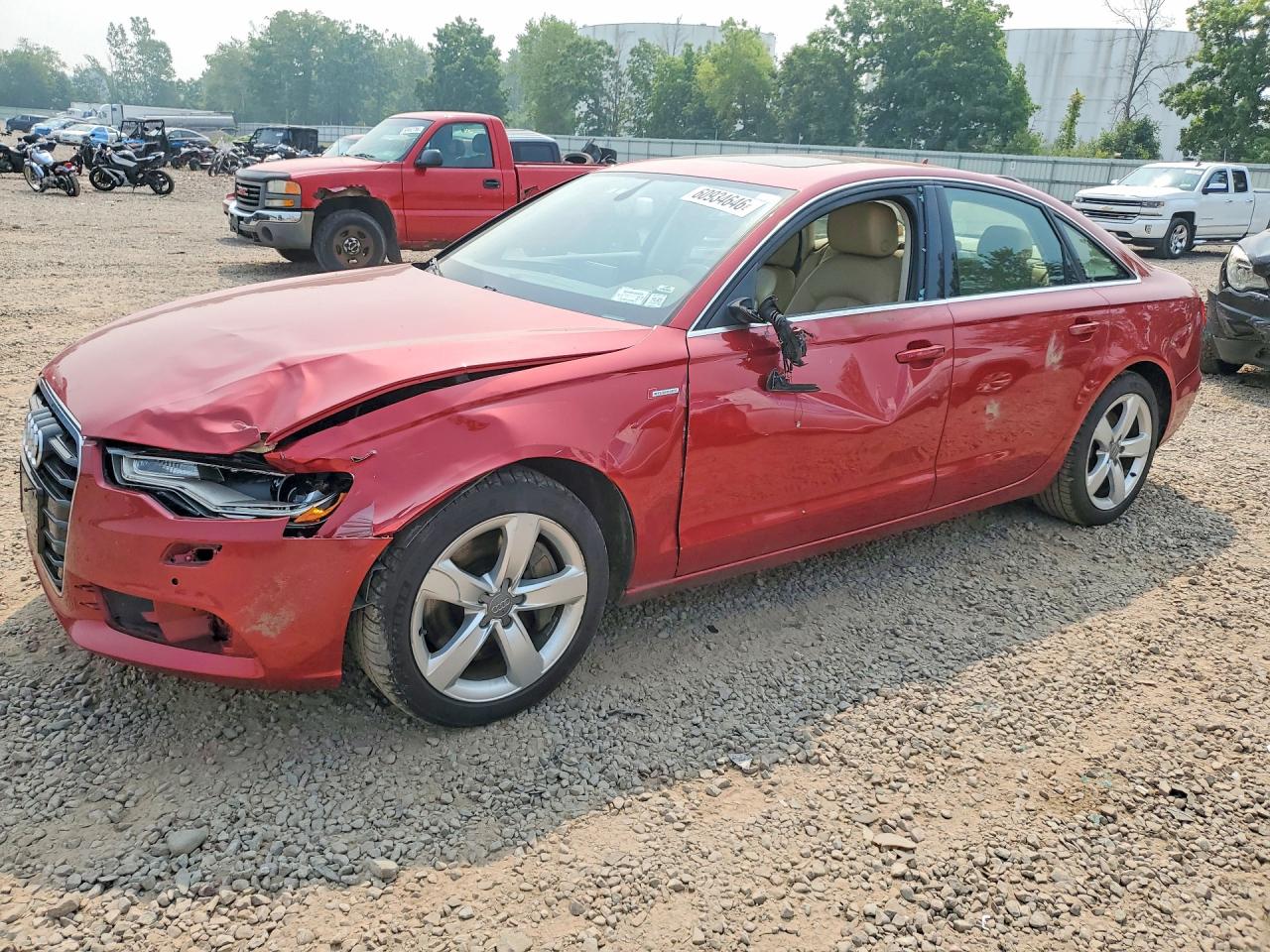 2012 Audi A6 Premium Plus, VIN WAUGGAFC0CN057000 — Front end