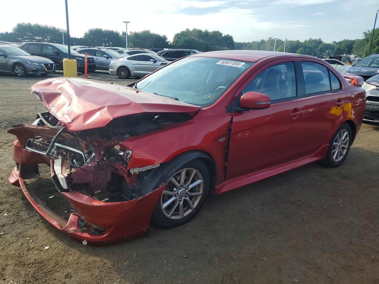 2015 Mitsubishi Lancer ES, VIN JA32U2FU1FU021555 — Front end