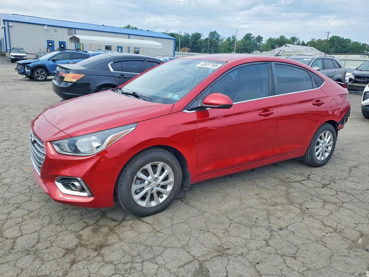 2019 Hyundai Accent SEL, VIN 3KPC24A32KE040534 — Rear end