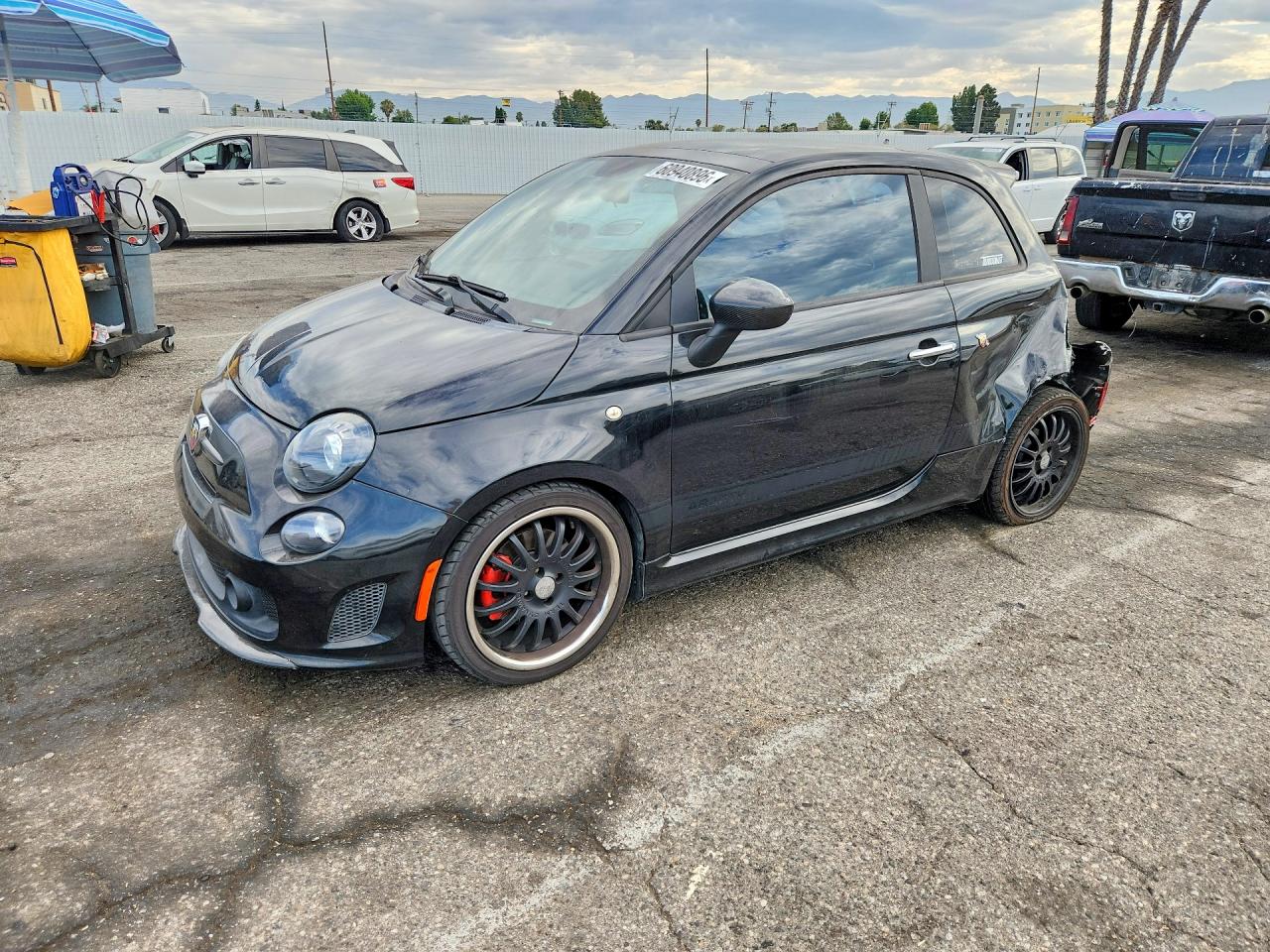 2012 FIAT 500 Abarth, VIN 3C3CFFFH5CT382212 — Rear end
