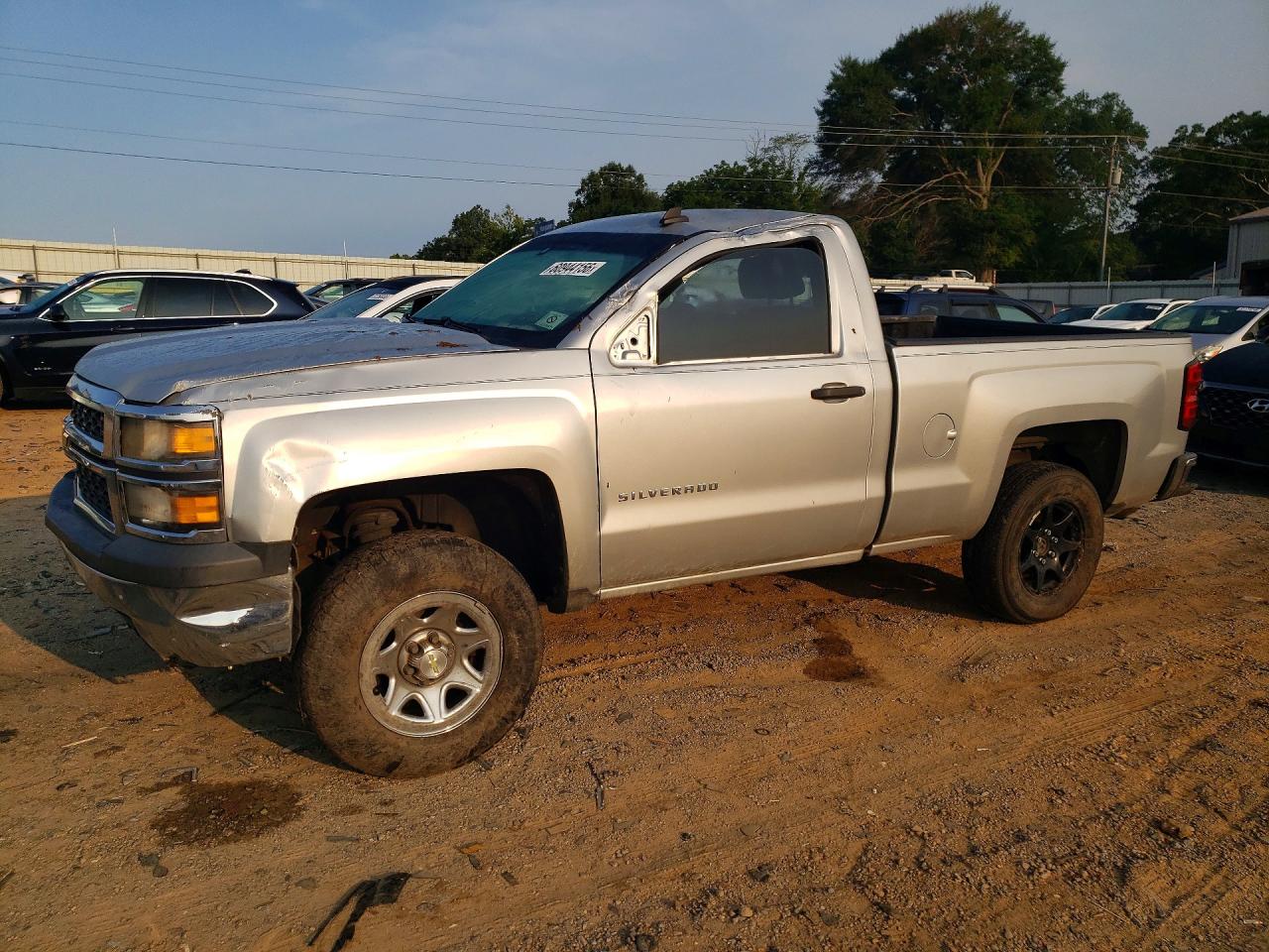 2014 Chevrolet Silverado 1500 Work Truck, VIN 1GCNCPEHXEZ132531 — Rollover