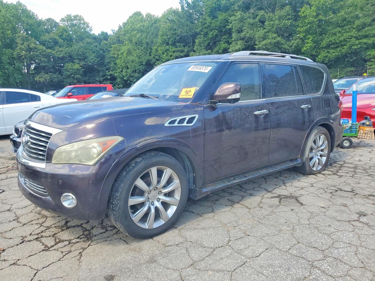2011 Infiniti QX56 8-passenger, VIN JN8AZ2ND0B9701352 — Front end