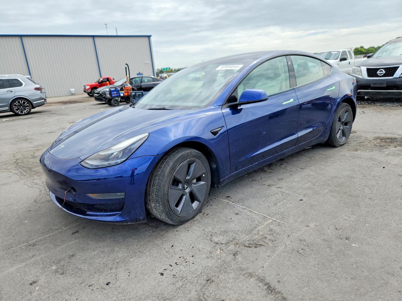 2022 Tesla Model 3, VIN 5YJ3E1EA3NF191850 — Water / flood