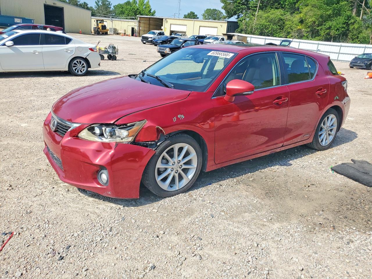 2012 Lexus CT 200h Premium, VIN JTHKD5BHXC2048643 — Front end