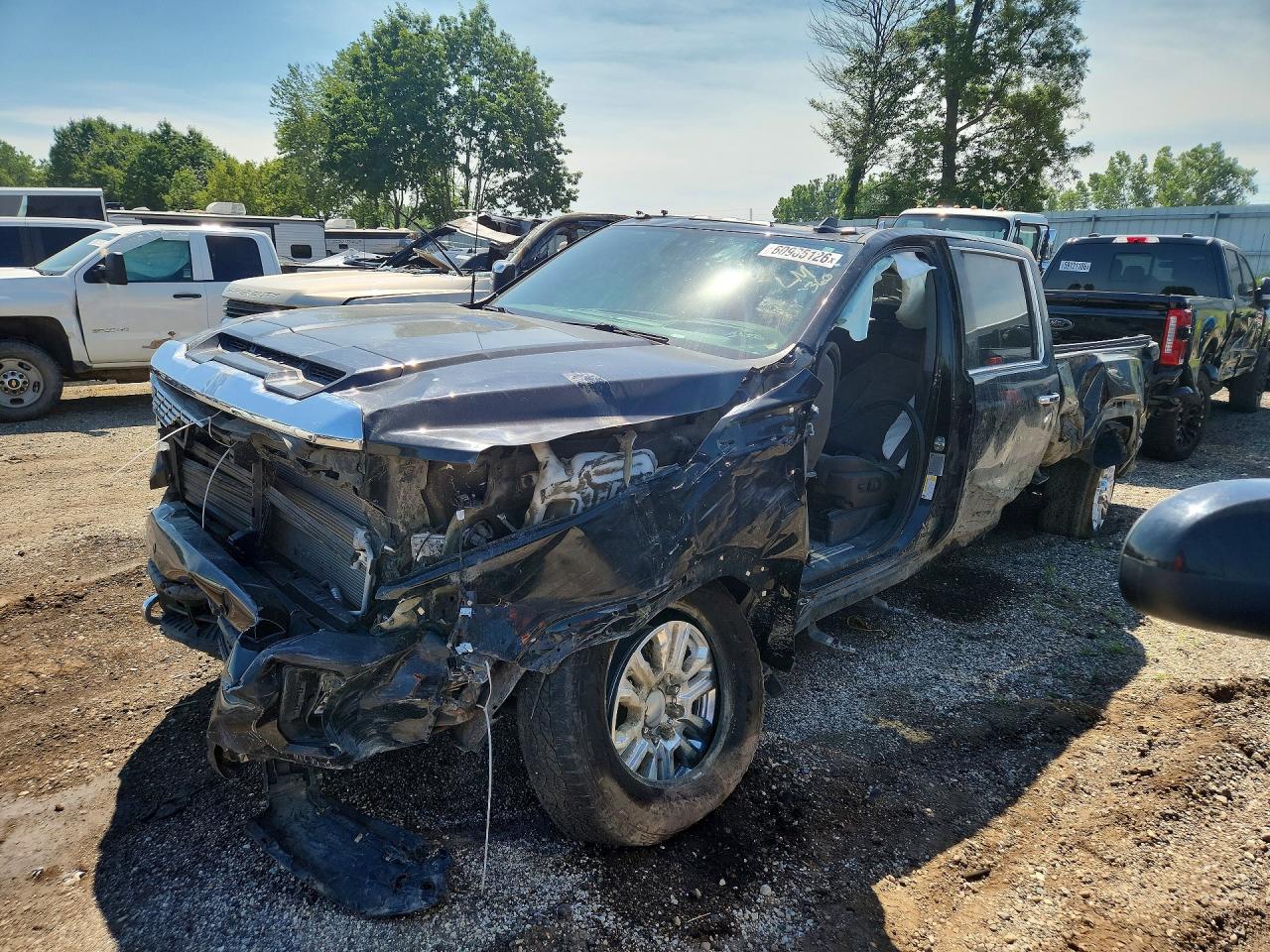 2020 GMC Sierra 2500HD Denali, VIN 1GT49REY0LF305722 — Rollover