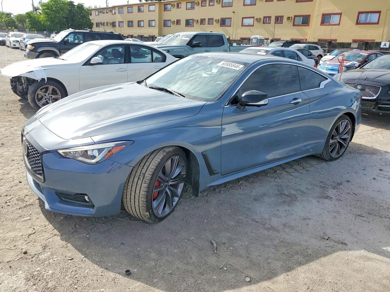 2021 Infiniti Q60 Red Sport 400, VIN JN1FV7LK5MM530385 — Minor dents and scratches