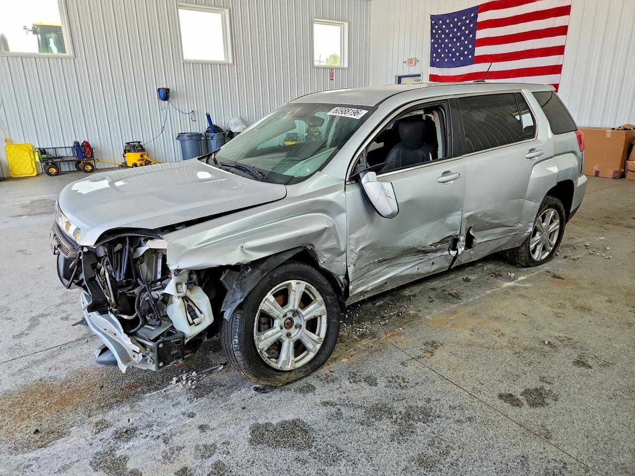 2017 GMC Terrain SLE, VIN 2GKFLSEK0H6280968 — По всему кузову