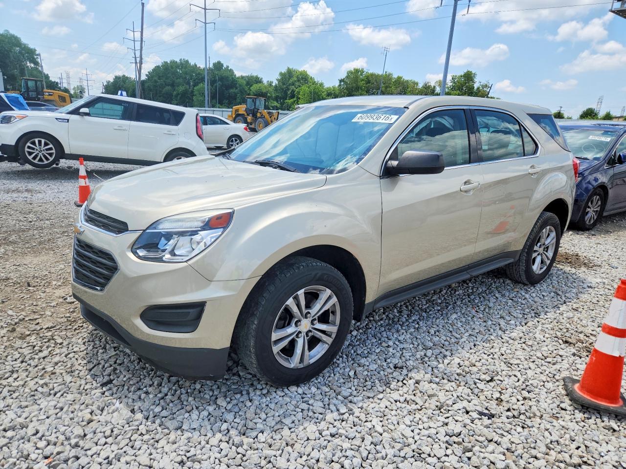 2016 Chevrolet Equinox LS, VIN 2GNALBEK7G1151411 — Side