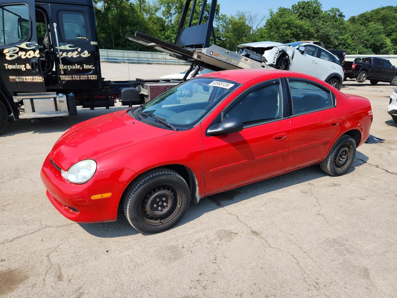 2000 Dodge Neon Highline, VIN 1B3ES46C3YD809023 — Water / flood