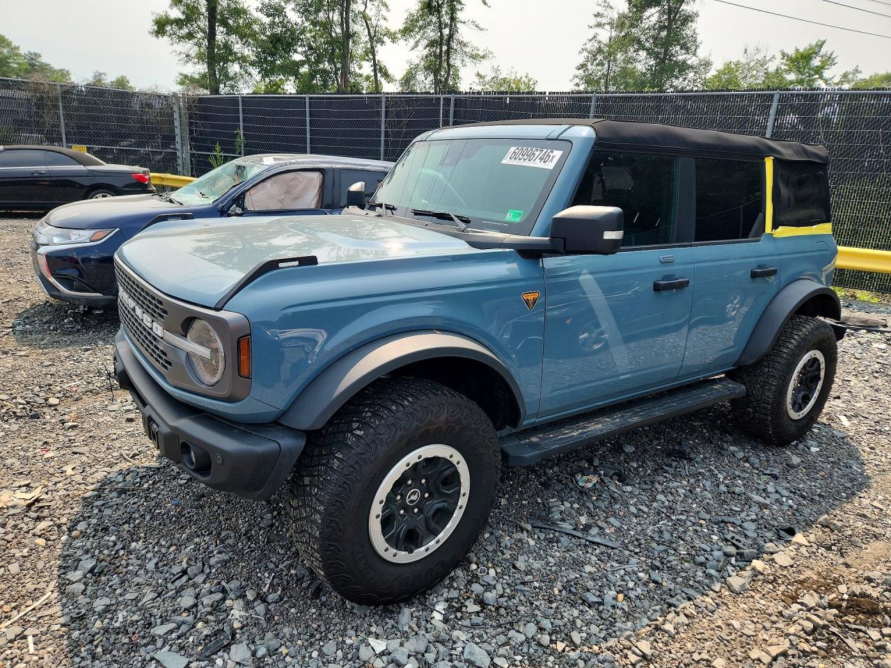 2023 Ford Bronco Badlands, VIN 1FMEE5DP0PLB50514 — Rear end