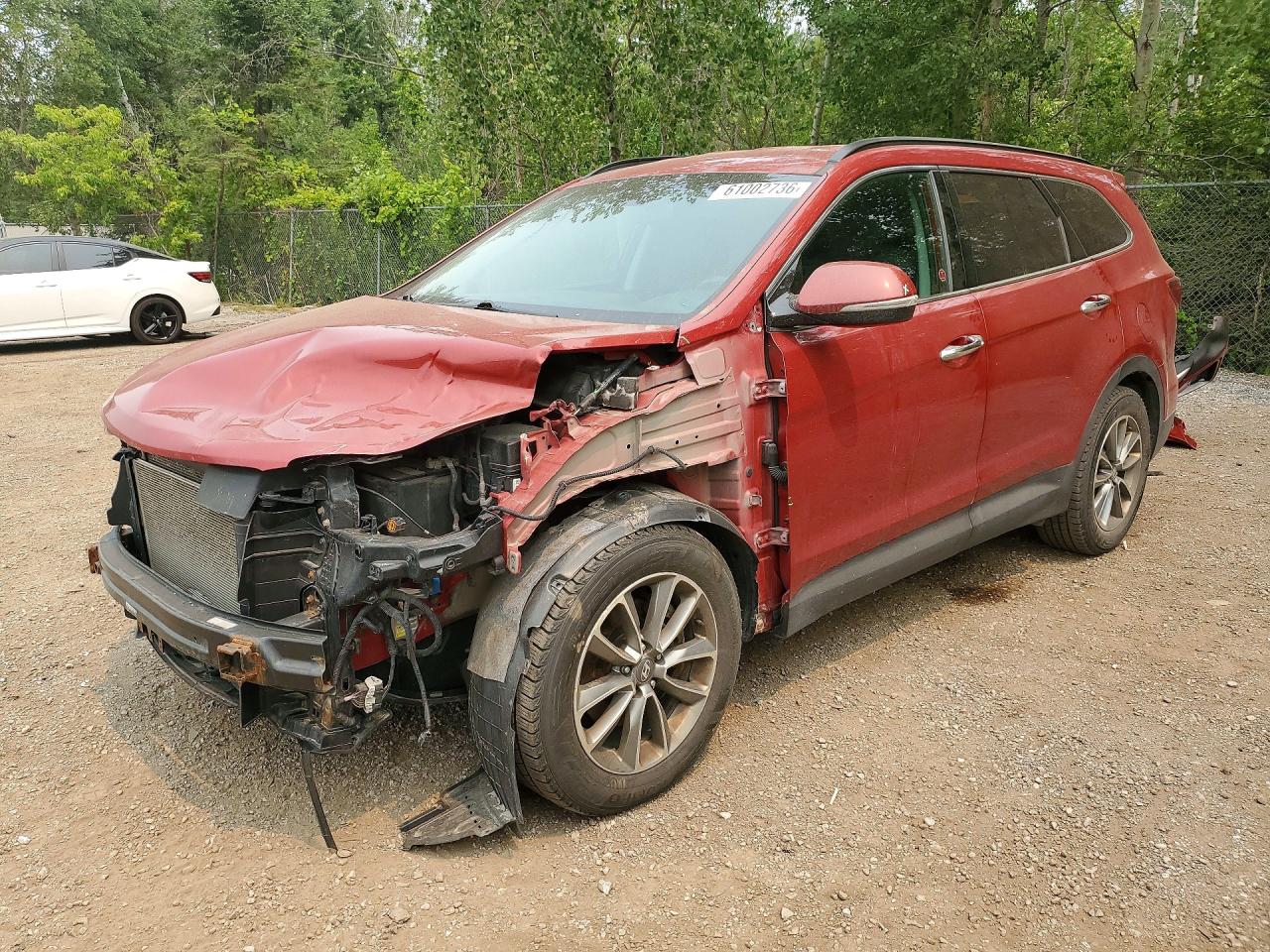 2017 Hyundai Santa Fe Limited, VIN KM8SNDHF7HU172908 — Front end