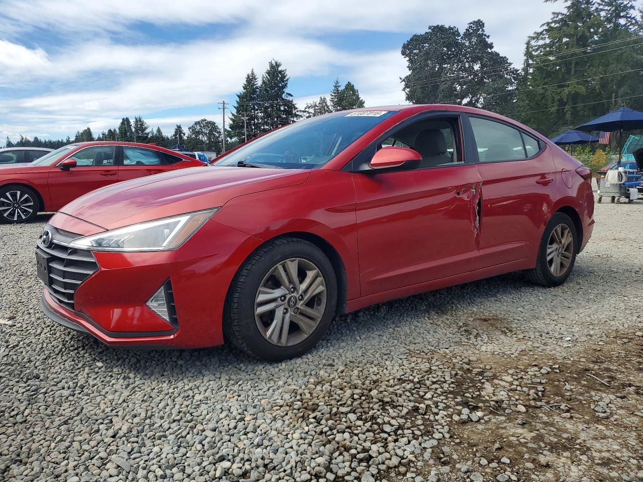 2019 Hyundai Elantra Limited, VIN 5NPD84LF3KH443508 — Vandalism