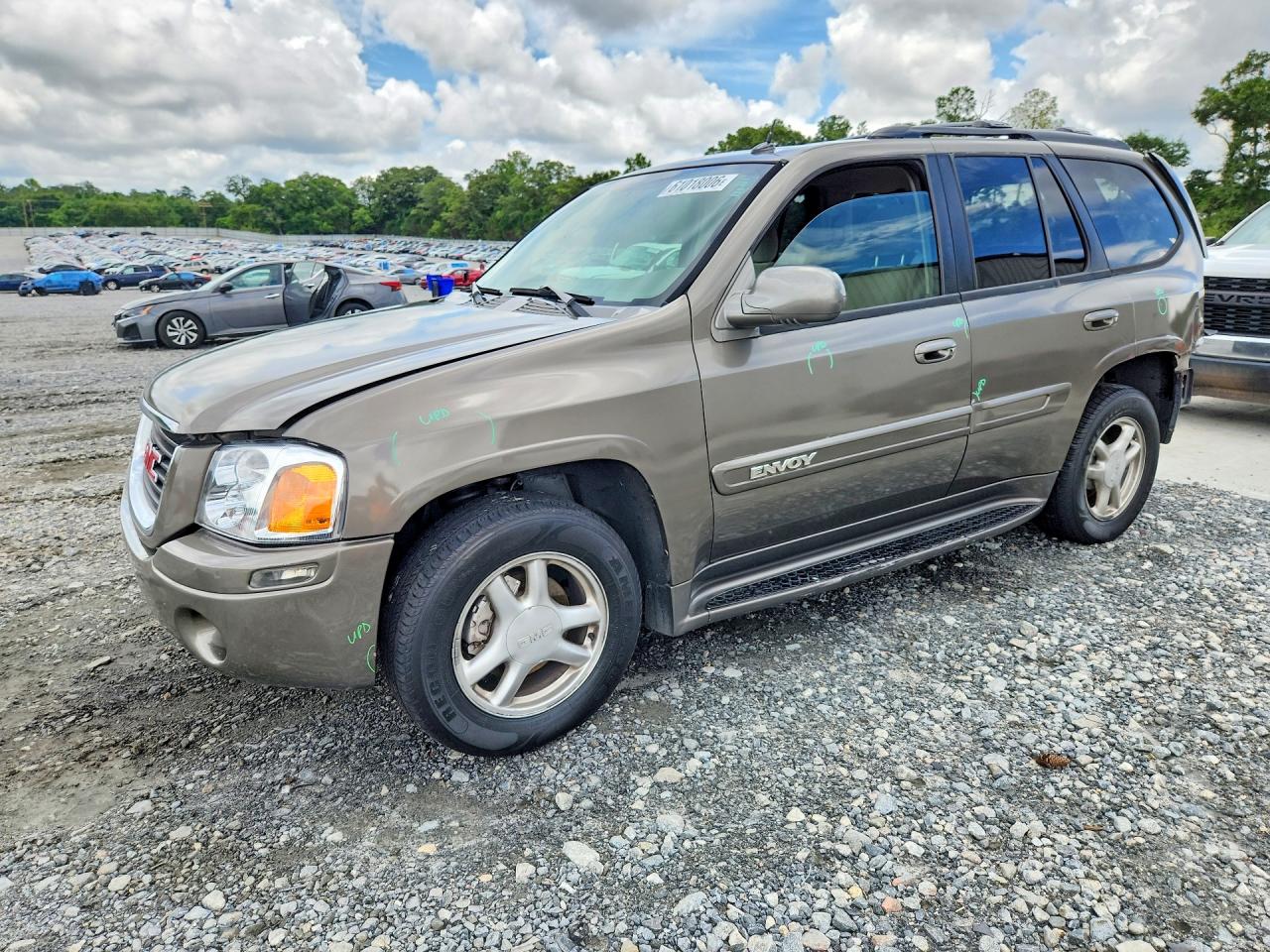 2005 GMC Envoy SLE, VIN 1GKDS13S752119629 — Rear end