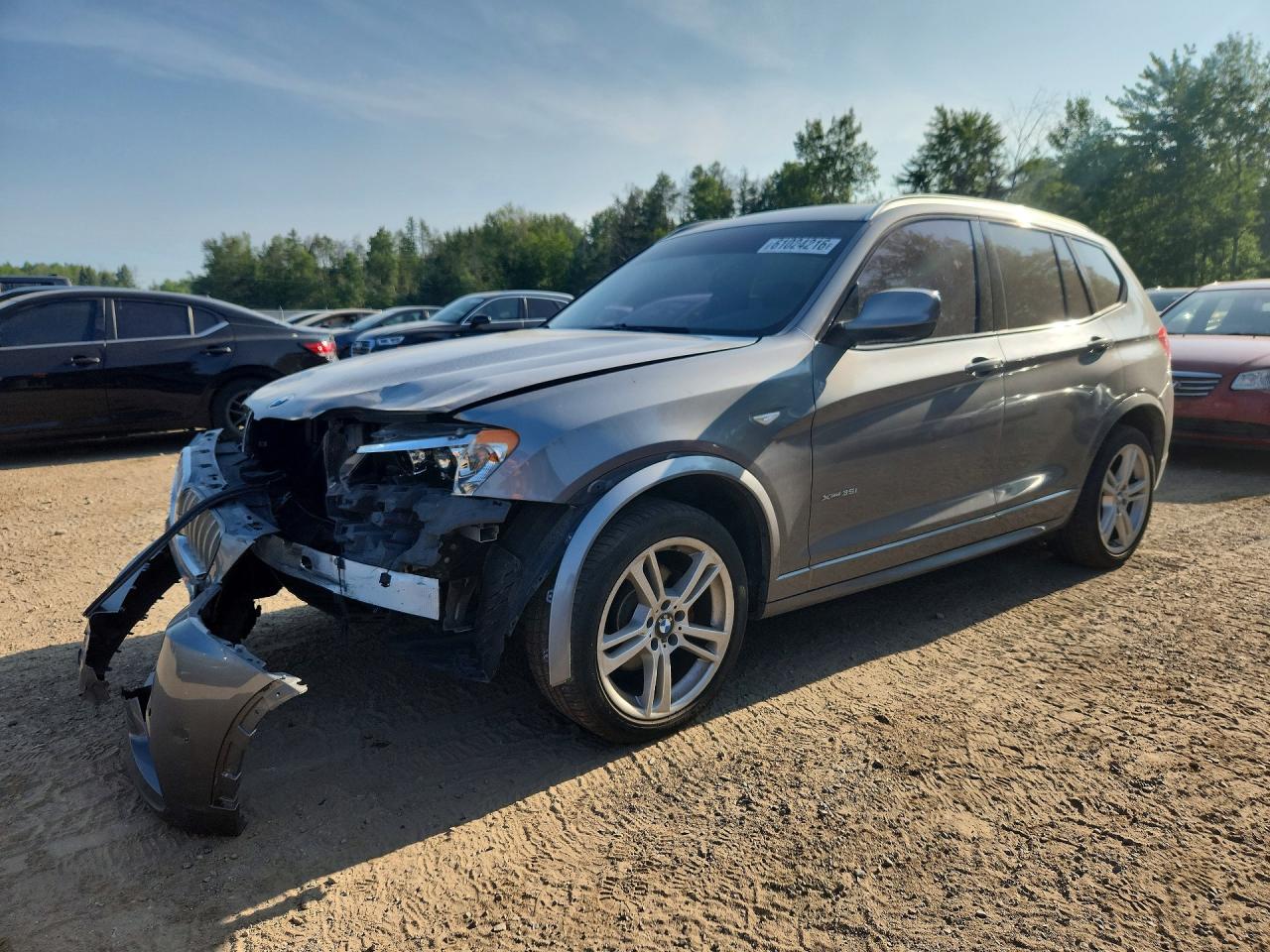 2013 BMW X3 xDrive35i, VIN 5UXWX7C56DL980195 — Front end