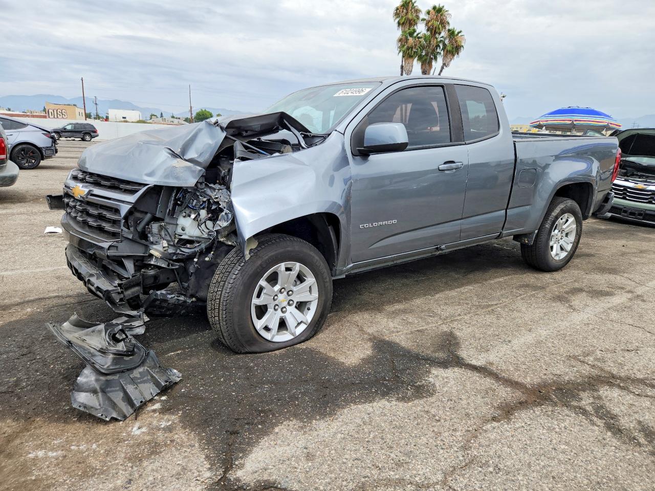 2021 Chevrolet Colorado 2WD LT, VIN 1GCHSCEA5M1284564 — Днище