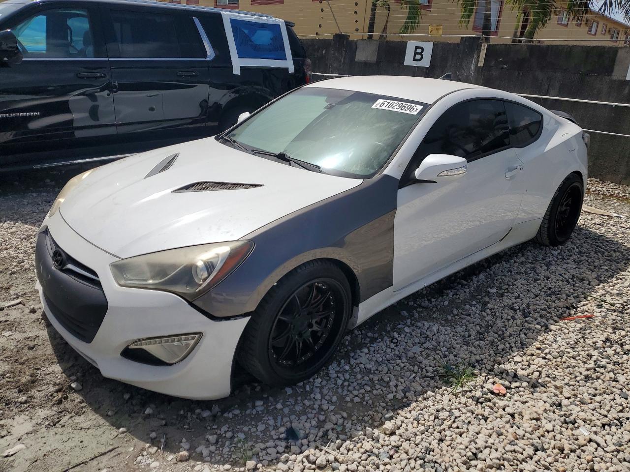 2016 Hyundai Genesis Coupe 3.8L Base, VIN KMHHT6KJ6GU136537 — Front end
