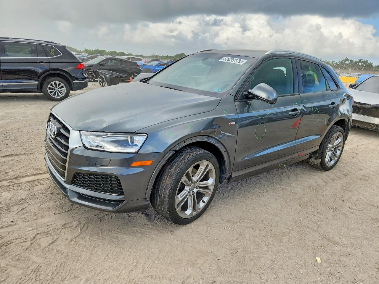 2018 Audi Q3 Premium, VIN WA1BCCFS0JR030987 — Vandalism