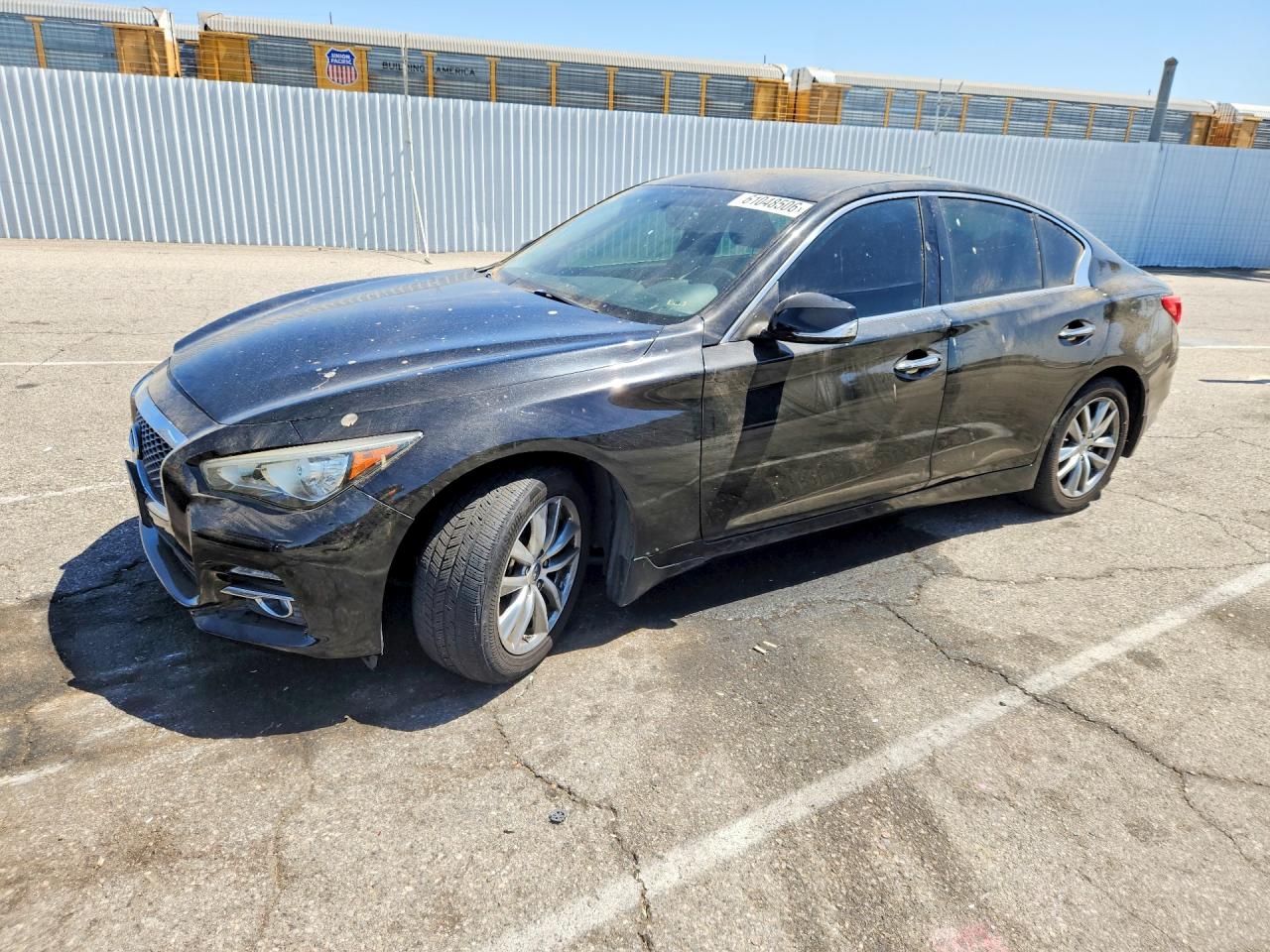 2016 Infiniti Q50 2.0t Base, VIN JN1CV7AP1GM203200 — Undercarriage