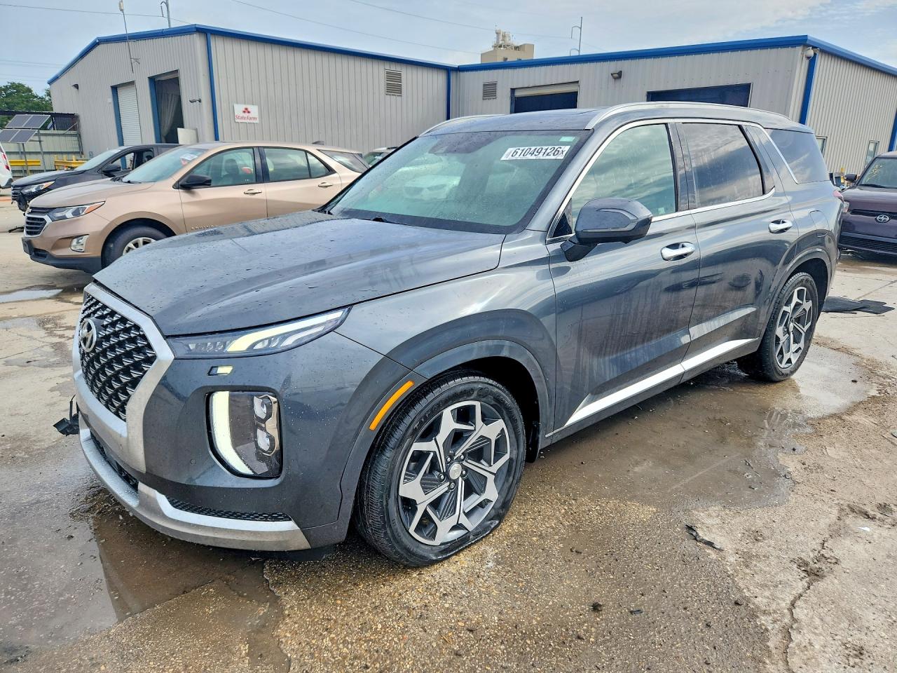 2021 Hyundai Palisade Calligraphy, VIN KM8R74HE6MU281533 — Front end