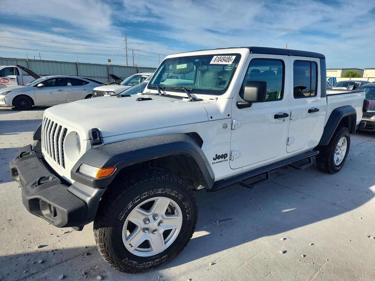2020 Jeep Gladiator Sport S, VIN 1C6HJTAG6LL129254 — Side